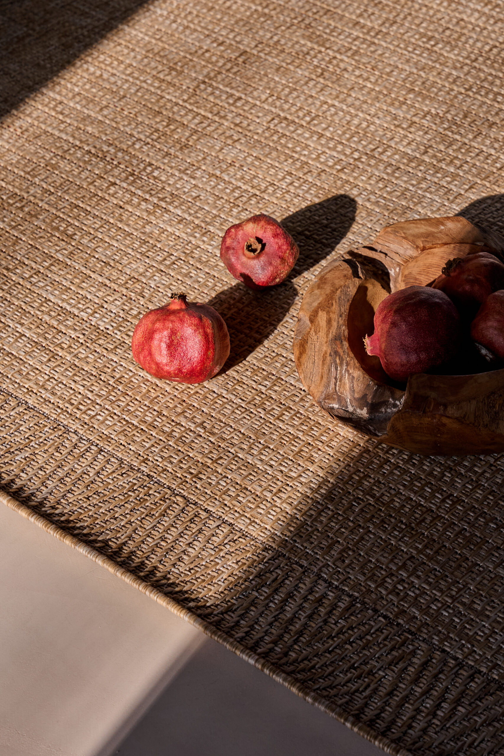 Outdoor-Teppich Yucana Beige Rahmen