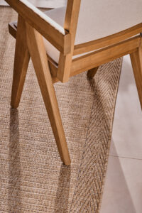 Outdoor-Teppich Yucana Beige Rahmen