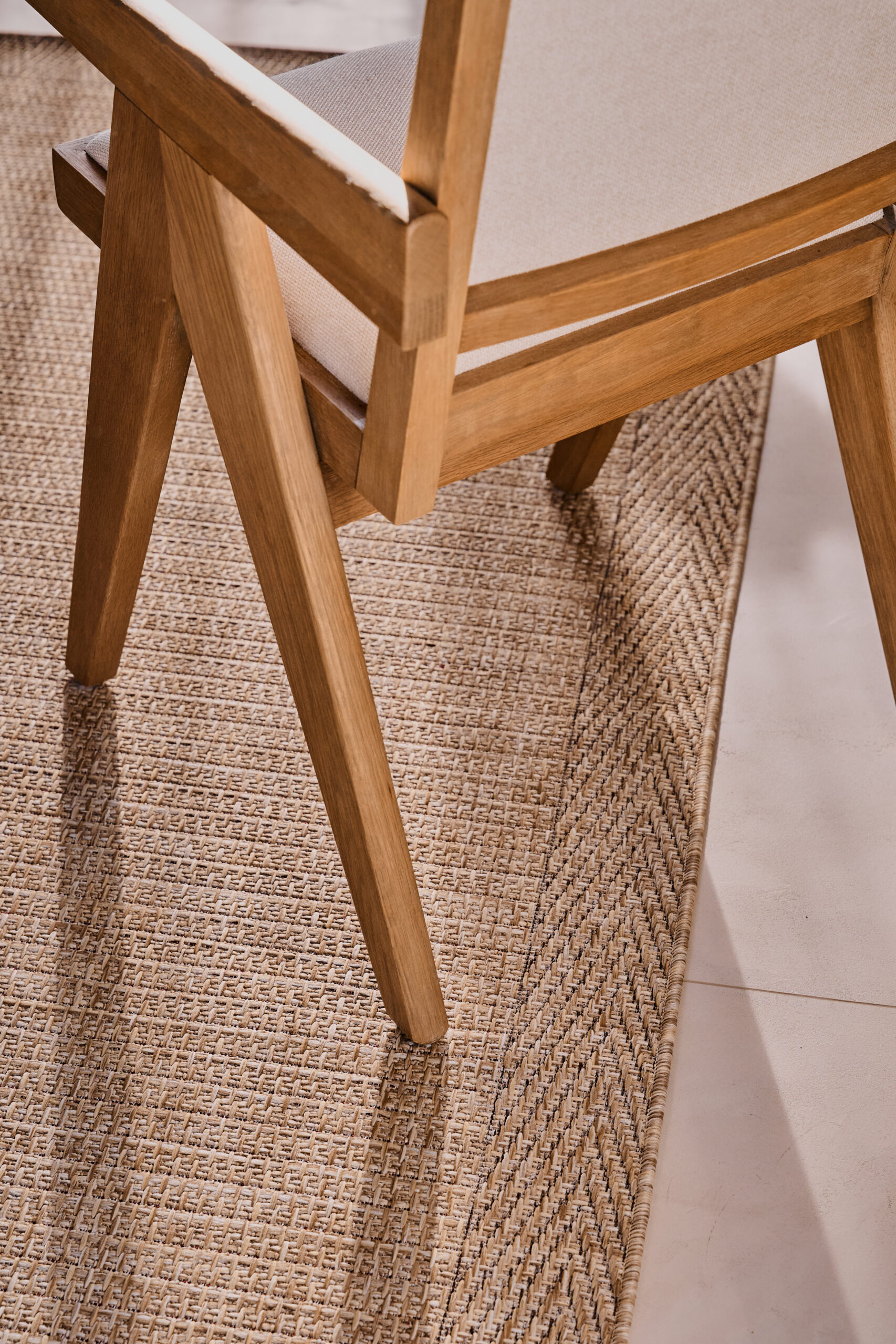 Outdoor-Teppich Yucana Beige Rahmen