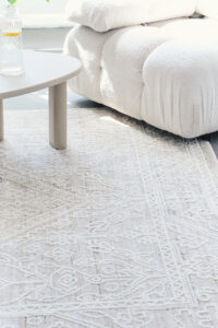 Teppich Trend Quadratisch Beige Rauten Vintage