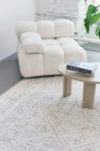 Teppich Trend Quadratisch Beige Rauten Vintage