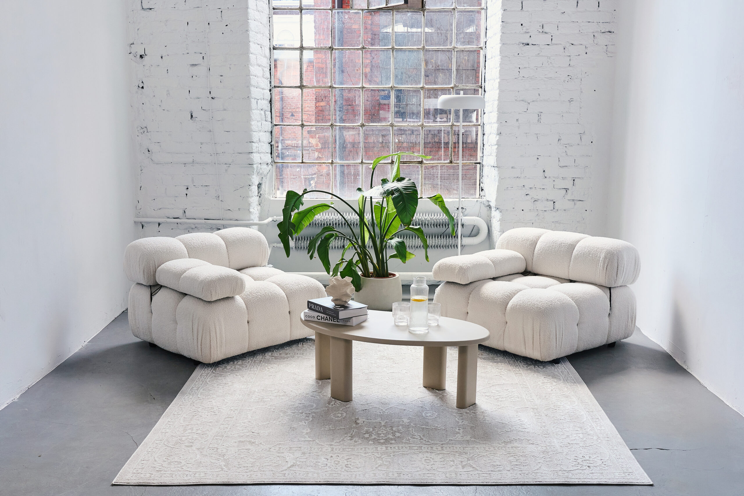 Teppich Trend Quadratisch Beige Blumen Vintage