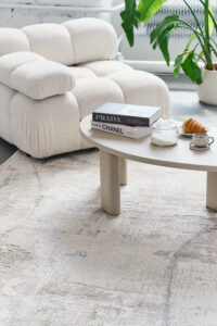 Teppich Trend Quadratisch Beige Abstrakt