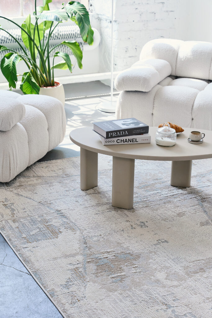 Teppich Trend Quadratisch Beige Abstrakt