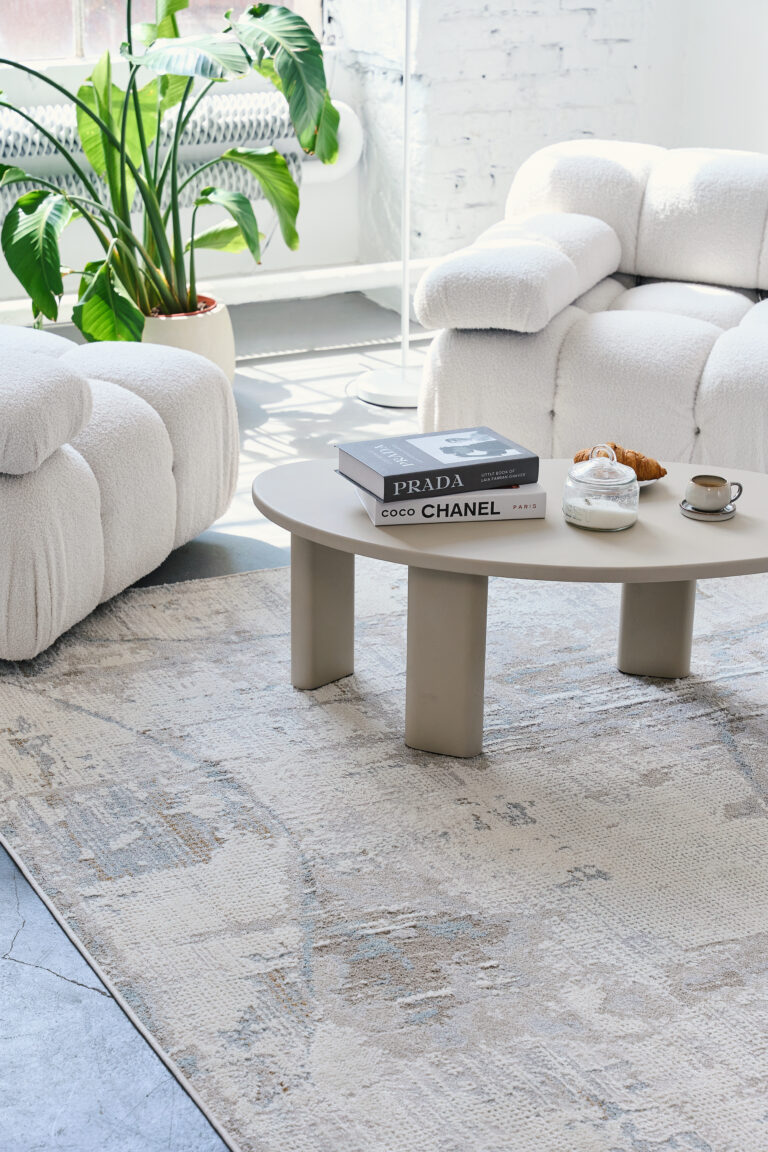 Teppich Trend Quadratisch Beige Abstrakt