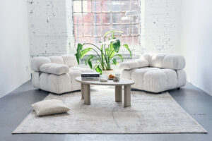 Teppich Trend Quadratisch Beige Abstrakt