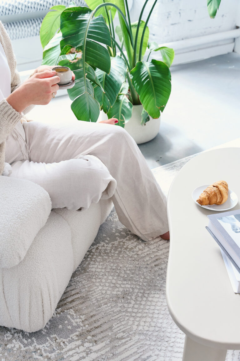 Teppich Trend Abstrakt Beige-Grau Quadratisch