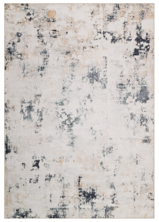 Teppich Ash Weiß Grau Beige Rutschfest