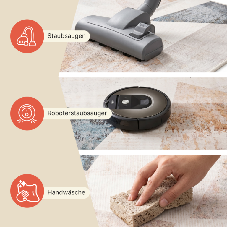 Teppich Nora Beige Grau Rutschfest