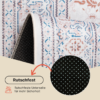 Teppich Nora Creme Blau Rutschfest