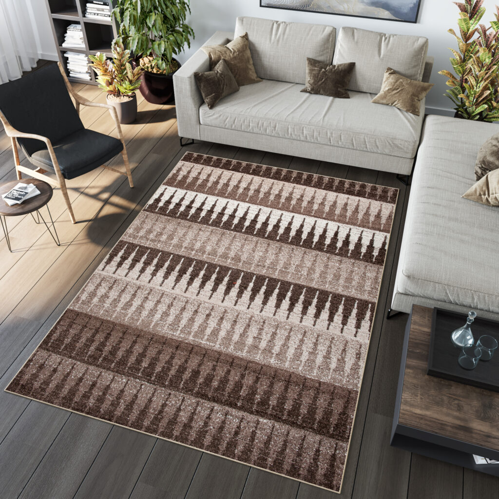 Teppich Sari Beige Geometrisch