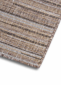 Outdoor-Teppich Yucana Beige Grau Streifen