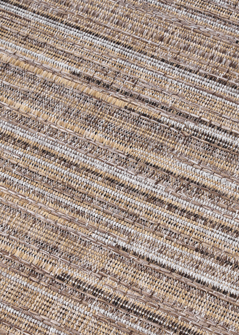 Outdoor-Teppich Yucana Beige Grau Streifen