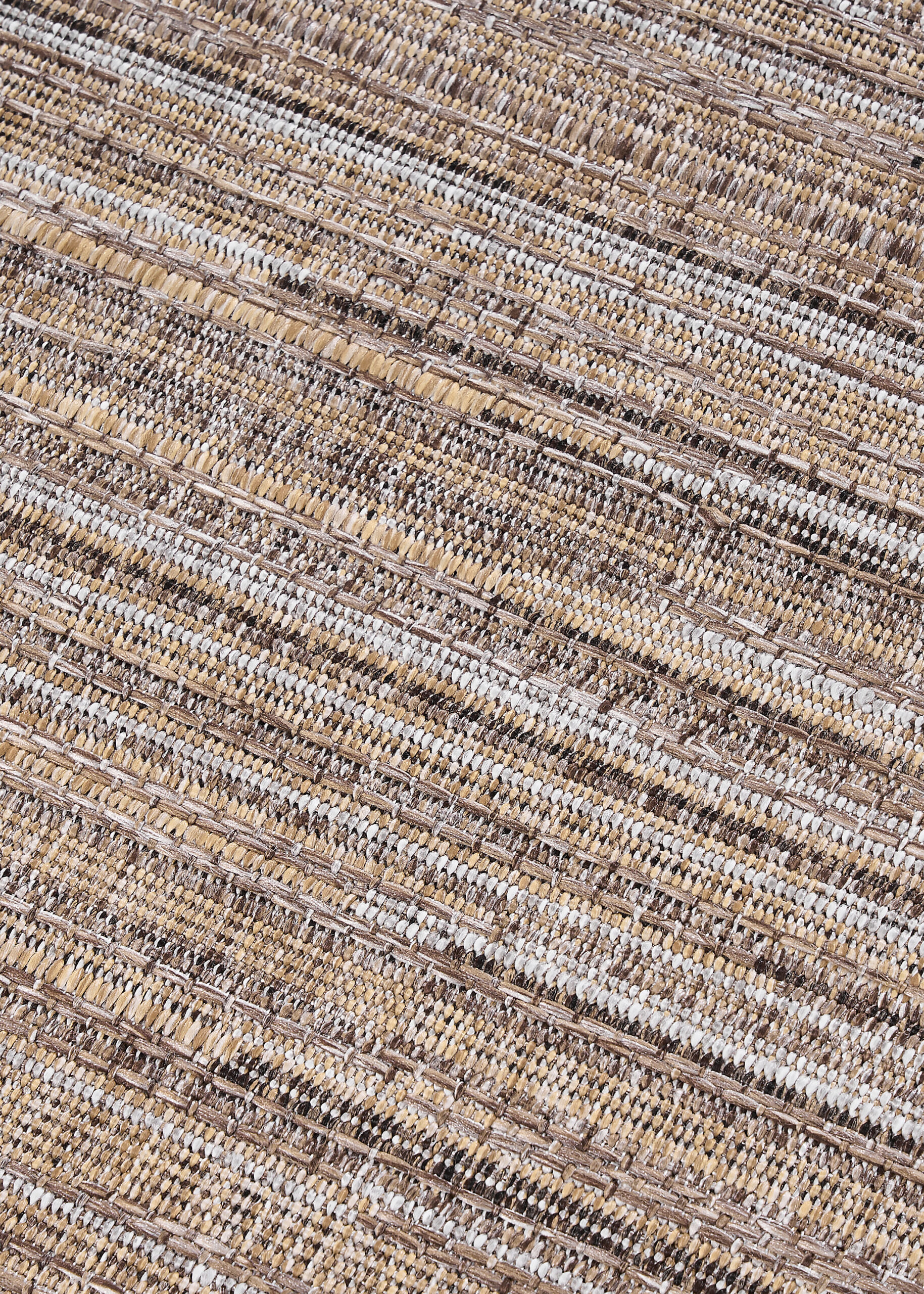 Outdoor-Teppich Yucana Beige Grau Streifen