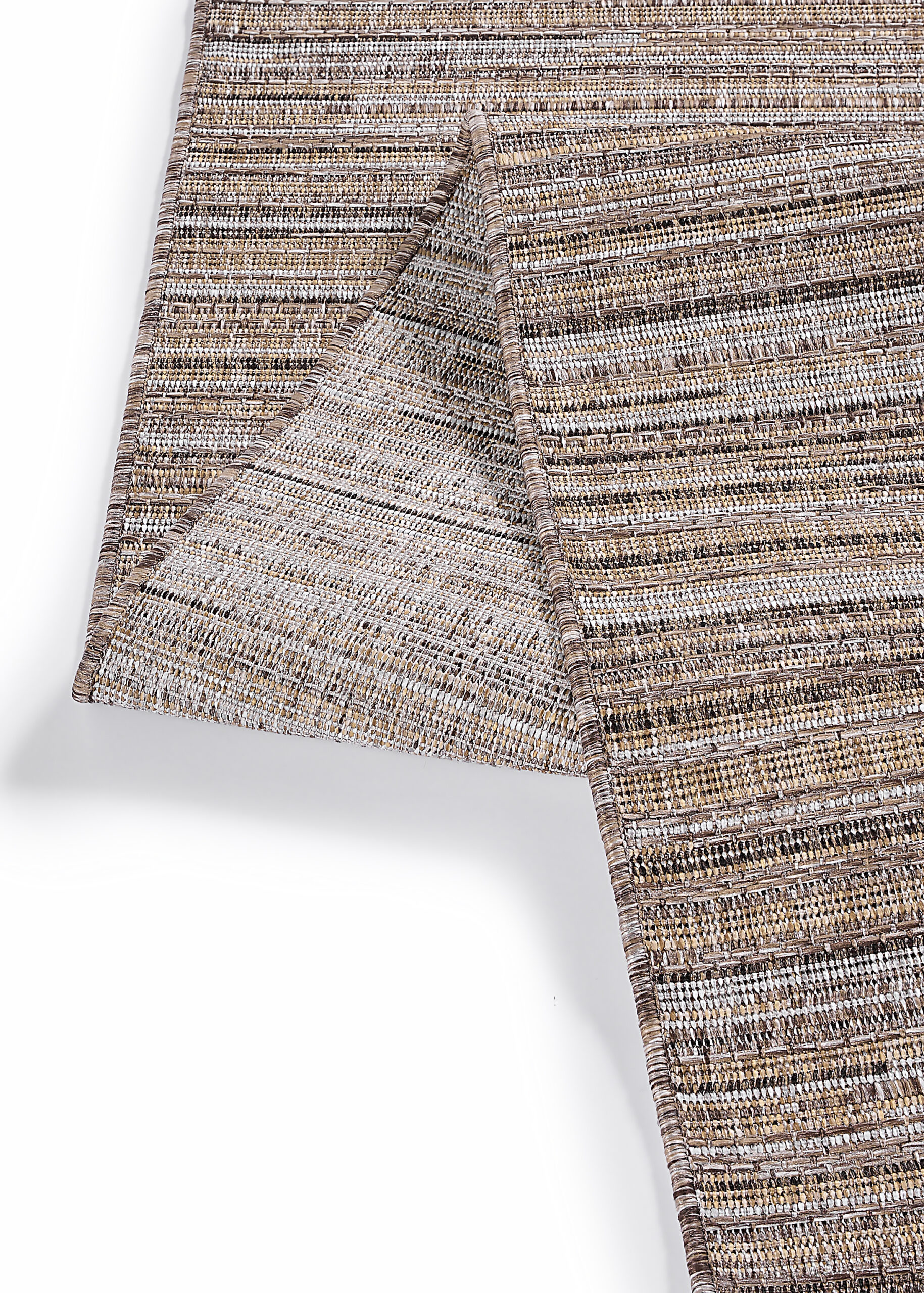 Outdoor-Teppich Yucana Beige Grau Streifen