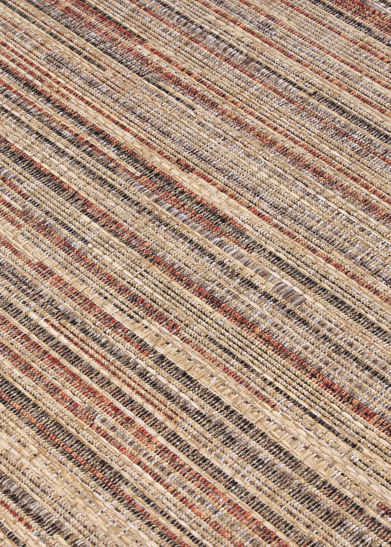 Outdoor-Teppich Yucana Beige Braun Streifen