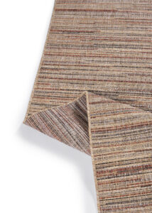 Outdoor-Teppich Yucana Beige Braun Streifen