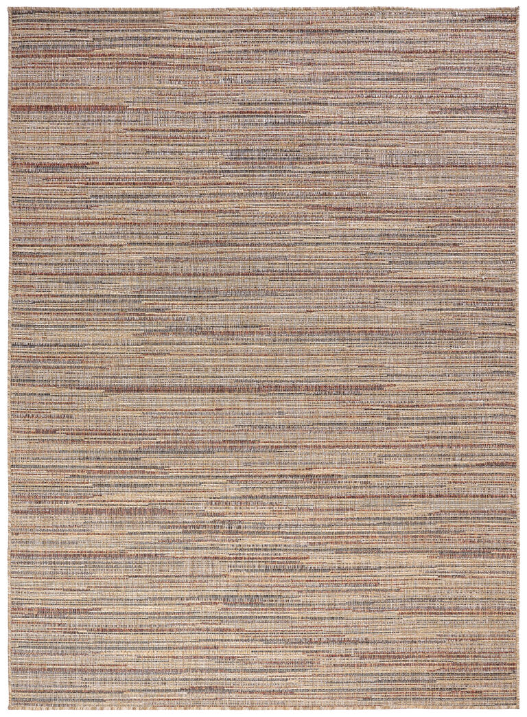 Outdoor-Teppich Yucana Beige Braun Streifen