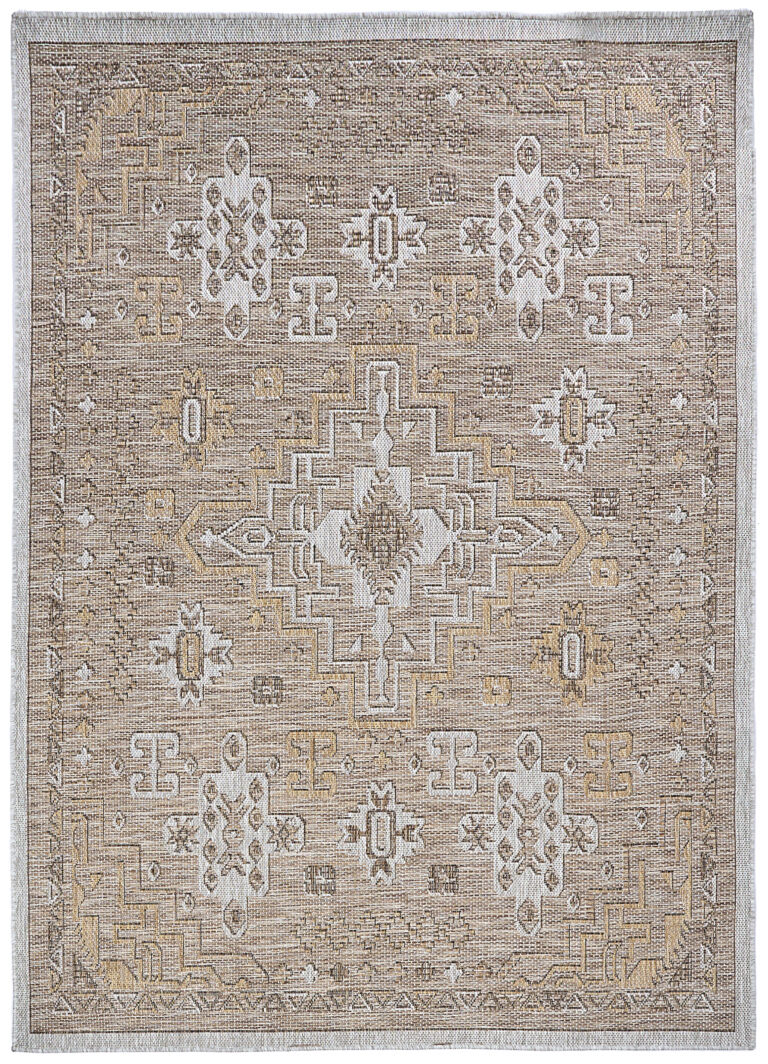 Outdoor-Teppich Yucana Braun Grau Vintage