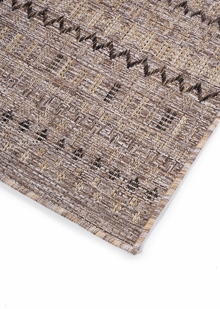 Outdoor-Teppich Yucana Braun Zickzack