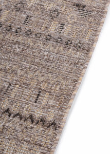 Outdoor-Teppich Yucana Braun Zickzack