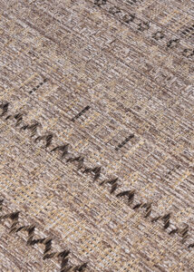 Outdoor-Teppich Yucana Braun Zickzack