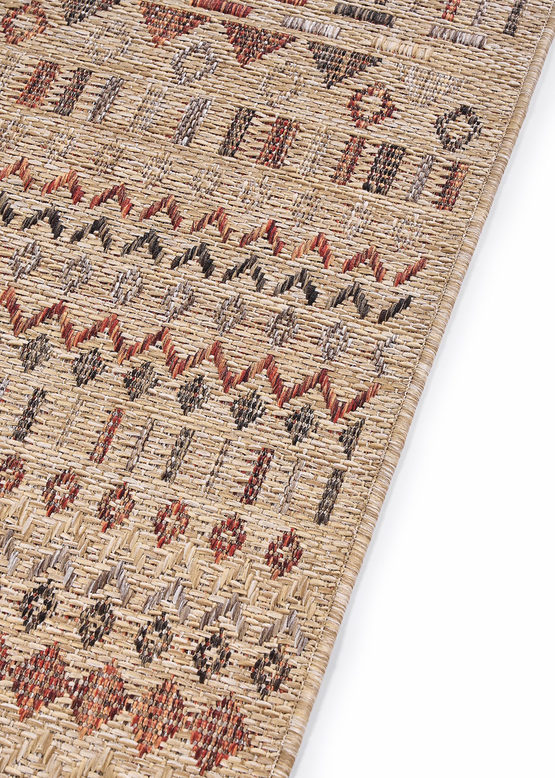 Outdoor-Teppich Yucana Beige Ethno