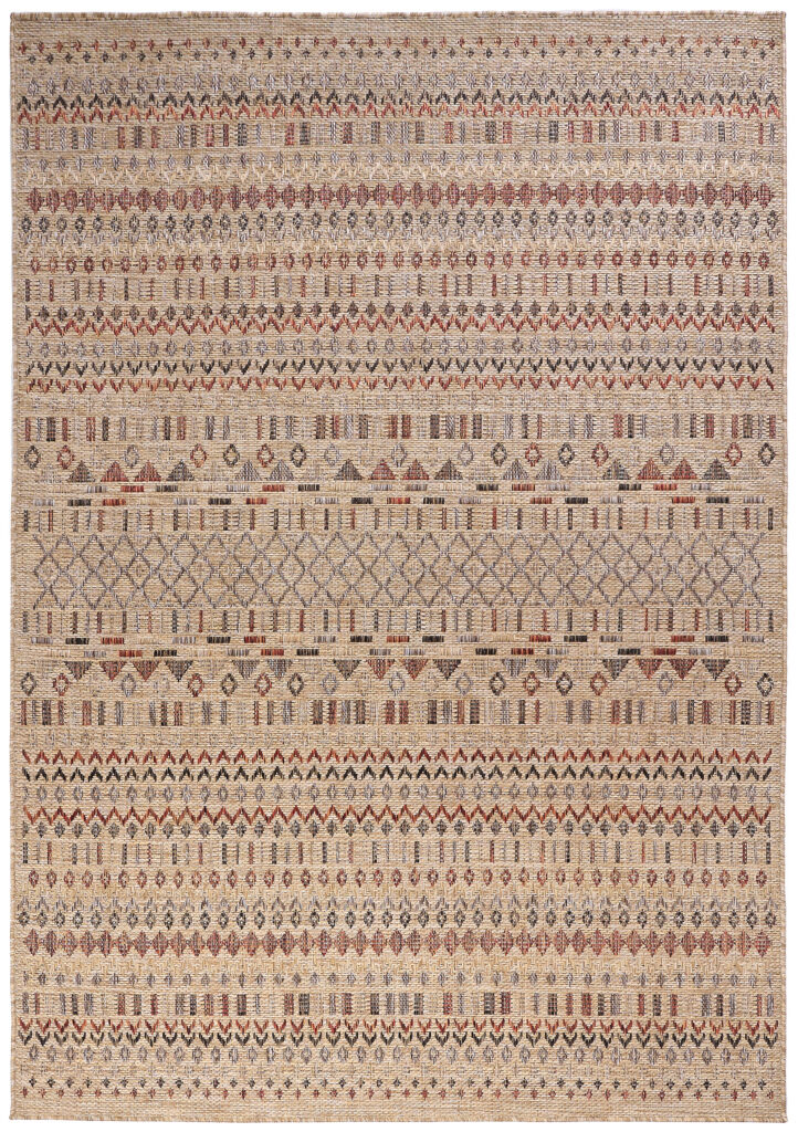 Outdoor-Teppich Yucana Beige Ethno
