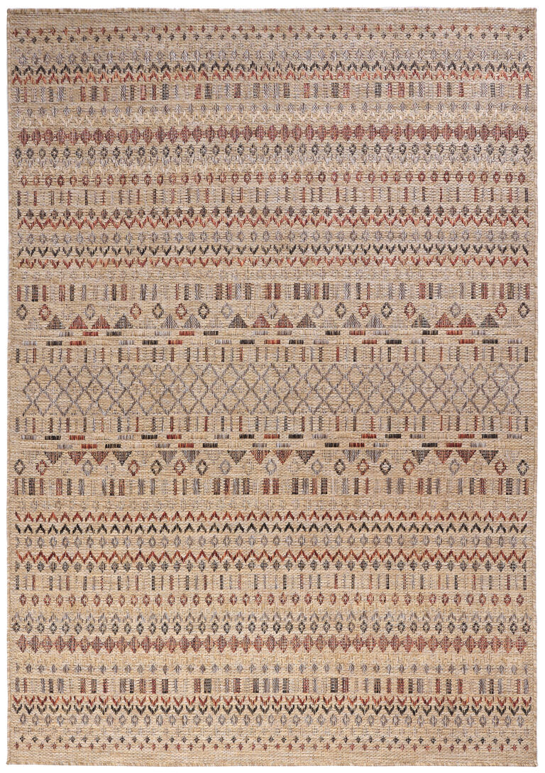 Outdoor-Teppich Yucana Beige Ethno