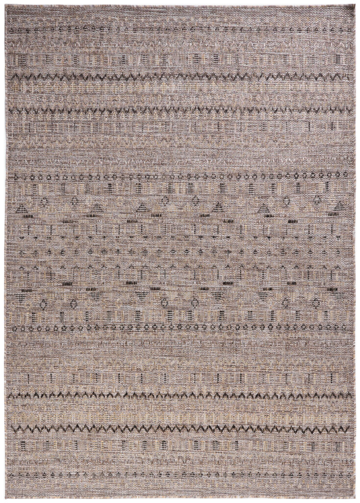 Outdoor-Teppich Yucana Braun Zickzack