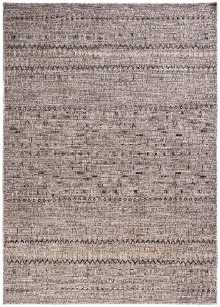 Outdoor-Teppich Yucana Braun Zickzack