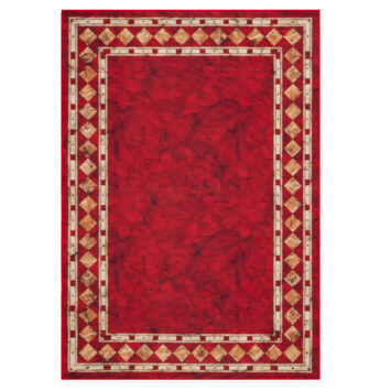 Teppich Nora Karminrot Klassisch Rutschfest
