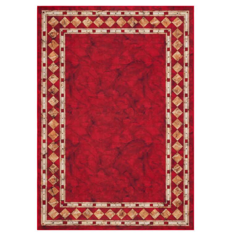 Teppich Nora Karminrot Klassisch Rutschfest