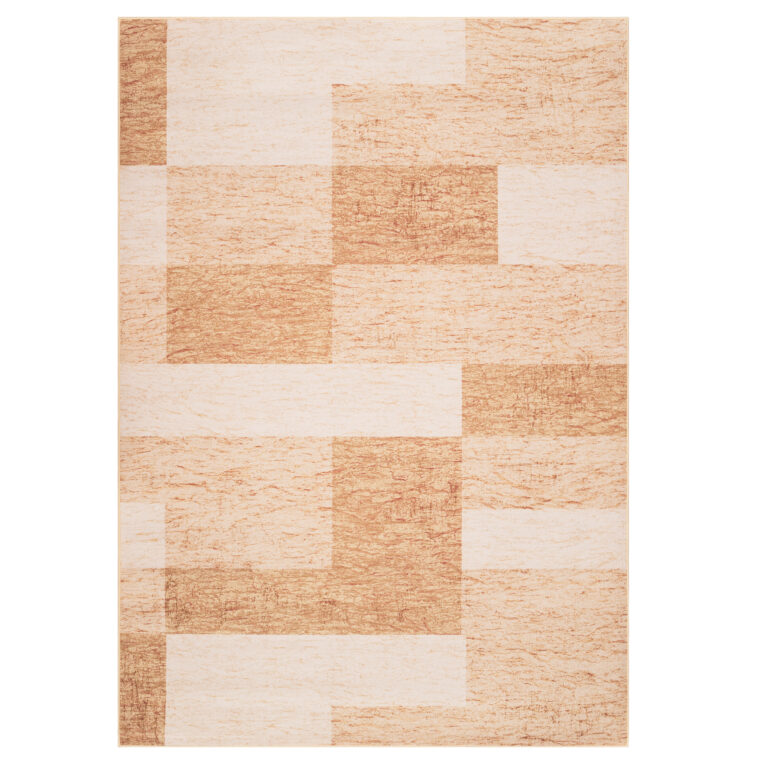 Teppich Nora Braun Geometrisch Rutschfest