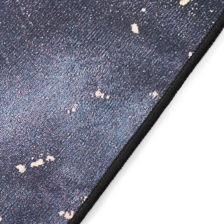 Teppich Nora Grau Marineblau Marmor Rutschfest