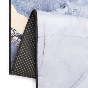 Teppich Nora Grau Marineblau Marmor Rutschfest