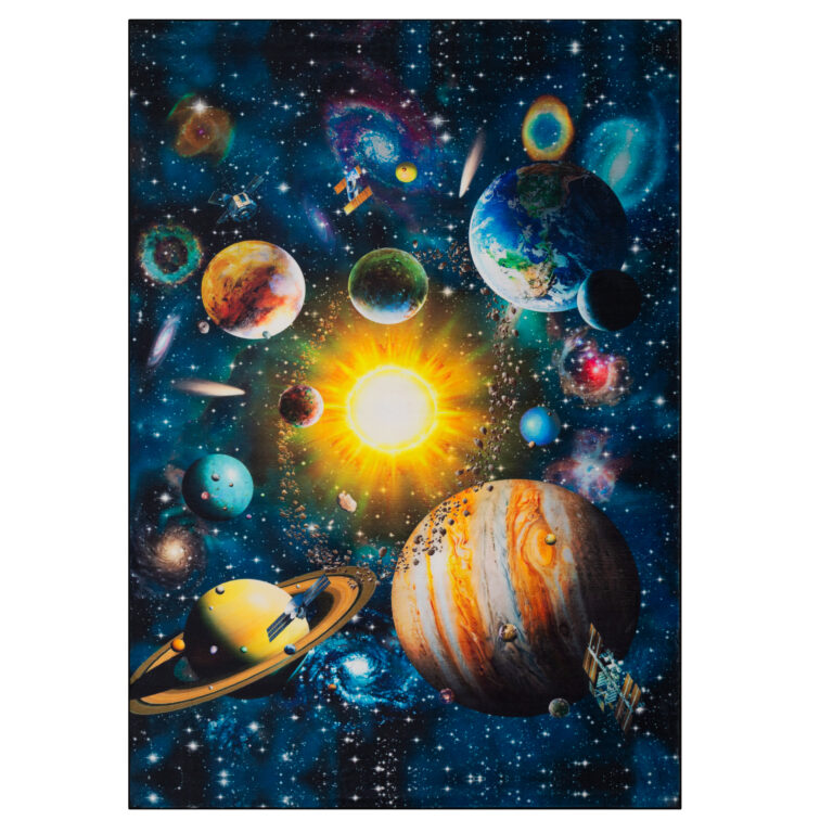 Teppich Cosmo Game Planeten Rutschfest