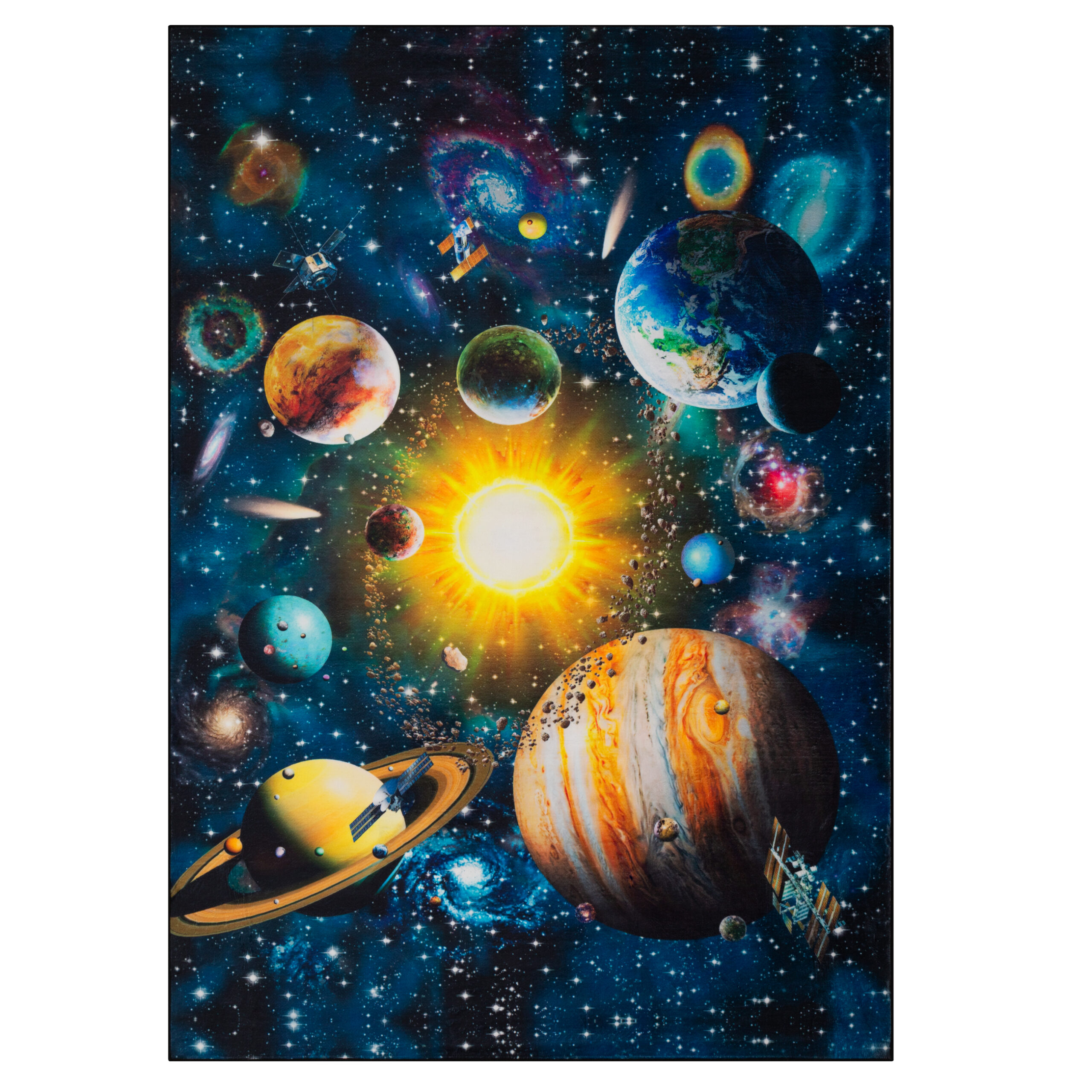 Teppich Cosmo Game Planeten Rutschfest