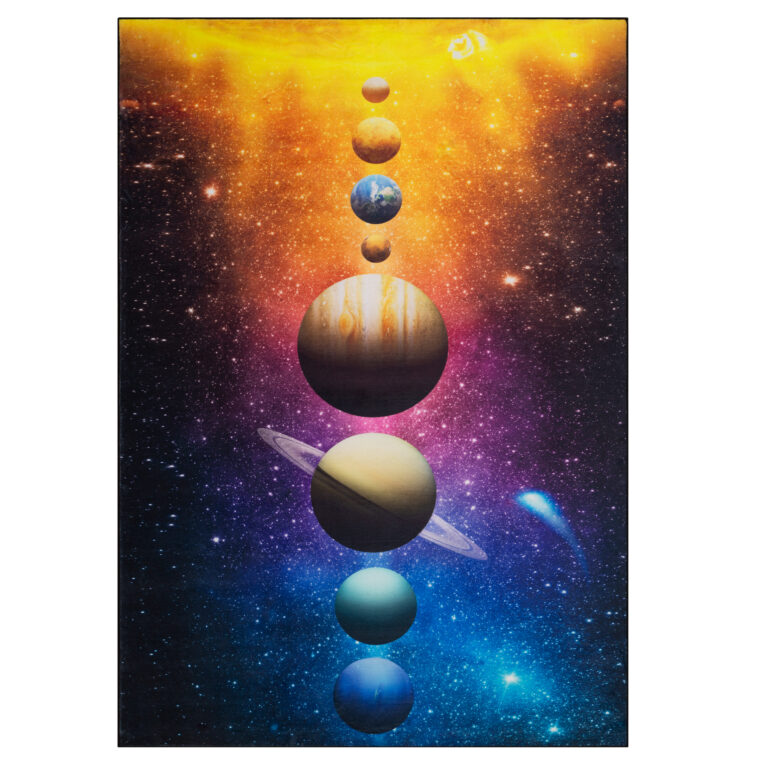 Teppich Cosmo Game Sonnensystem Rutschfest