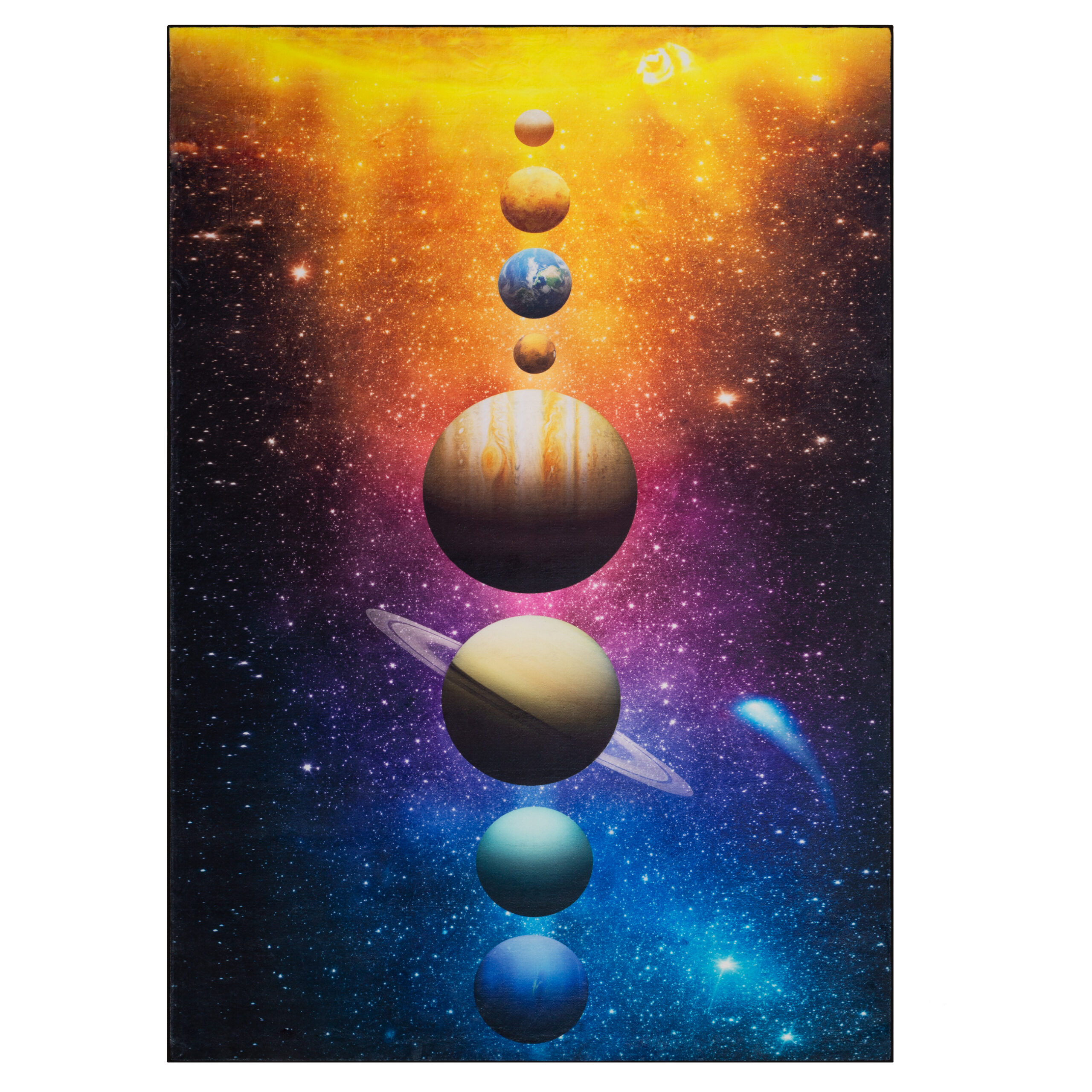 Teppich Cosmo Game Sonnensystem Rutschfest