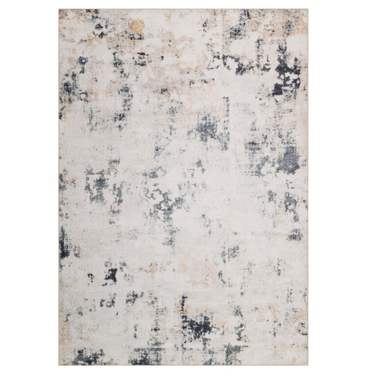 Teppich Ash Weiß Grau Beige Rutschfest