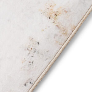 Teppich Ash Weiß Grau Beige Rutschfest