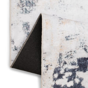 Teppich Ash Weiß Grau Beige Rutschfest