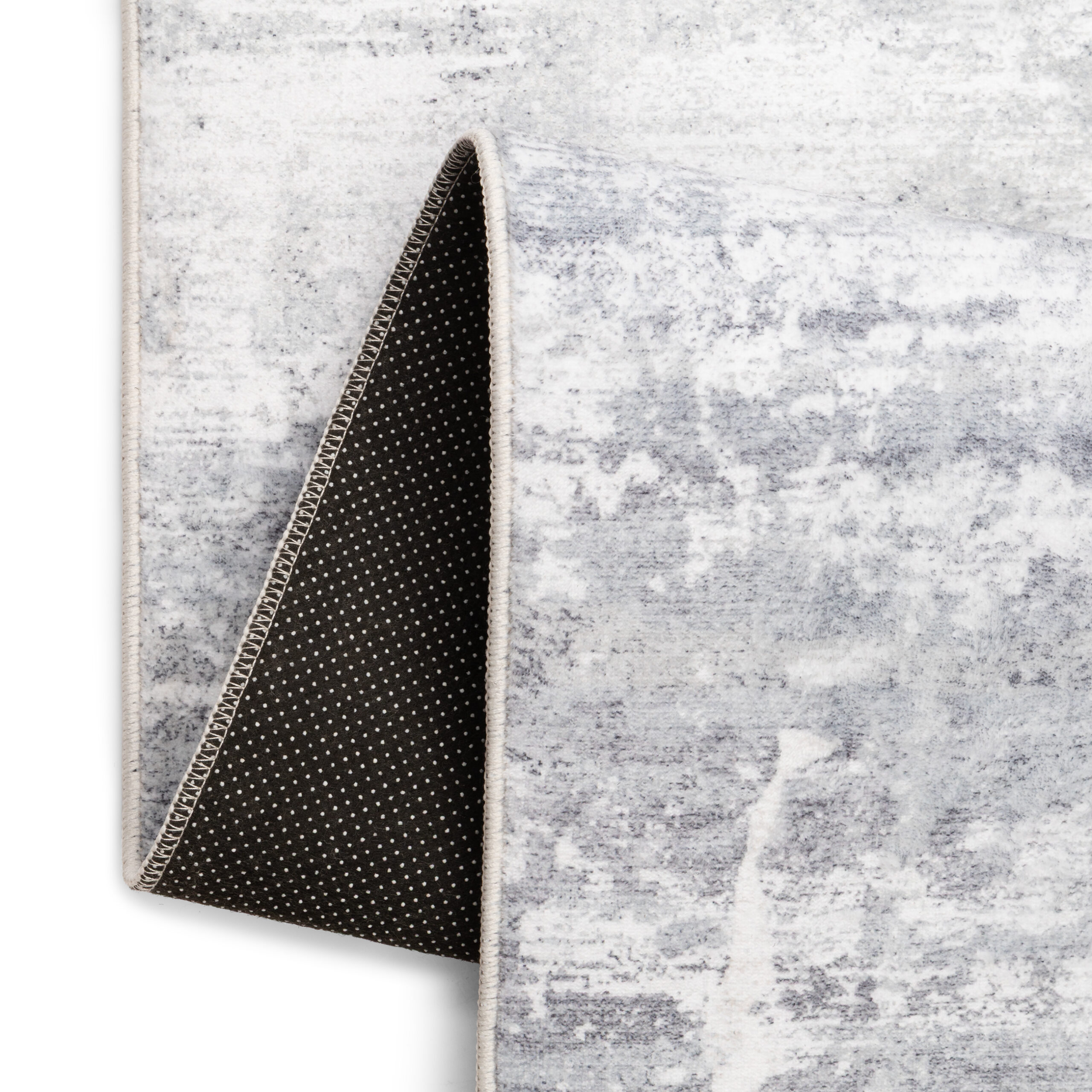 Teppich Ash Hellgrau Rutschfest