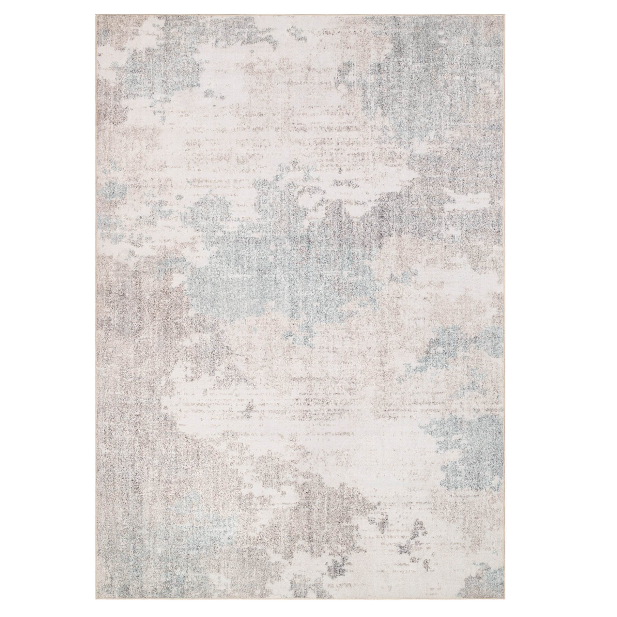 Teppich Ash Grau Beige Rutschfest