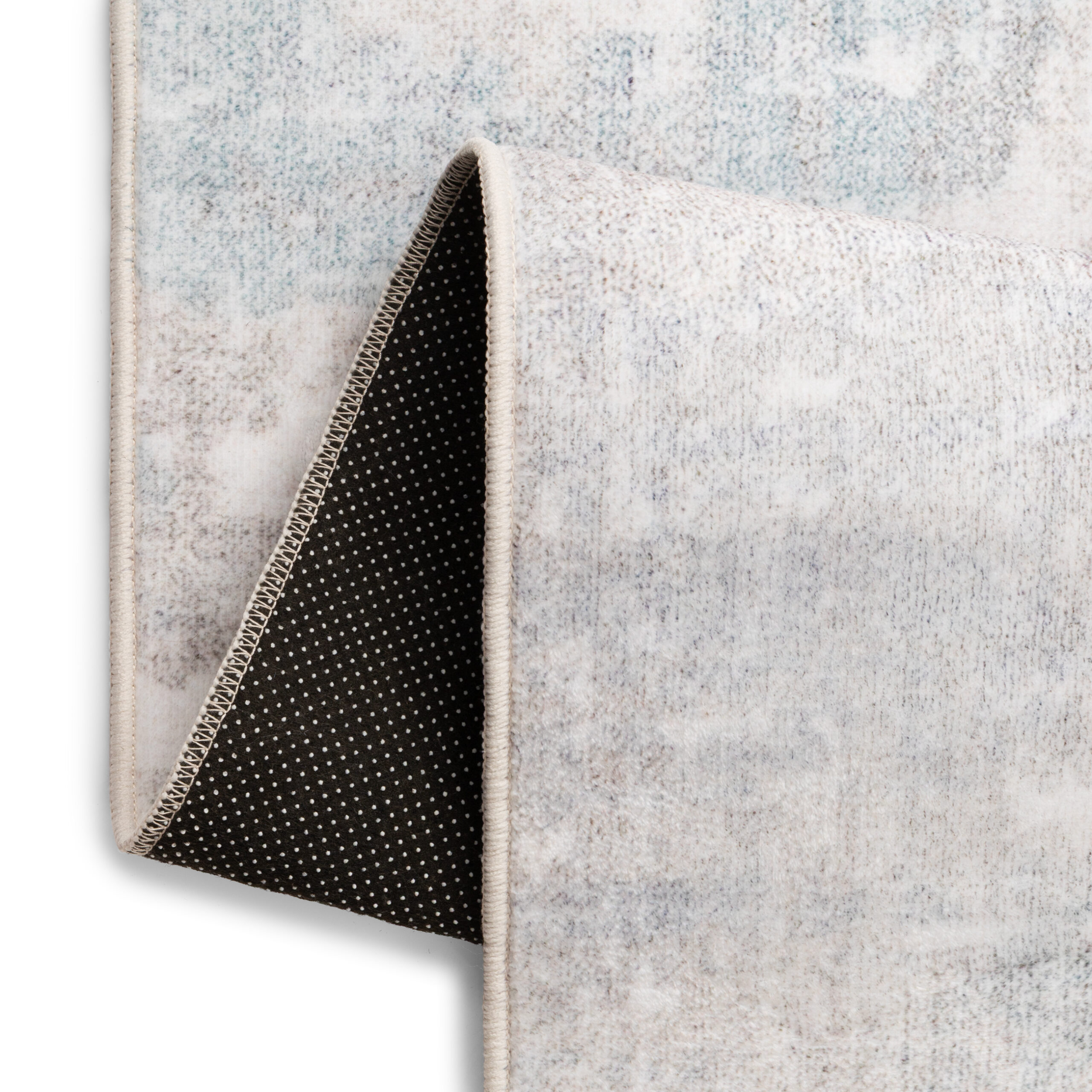 Teppich Ash Grau Beige Rutschfest