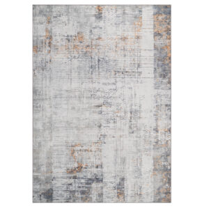 Teppich Ash Grau Rostfarben Rutschfest