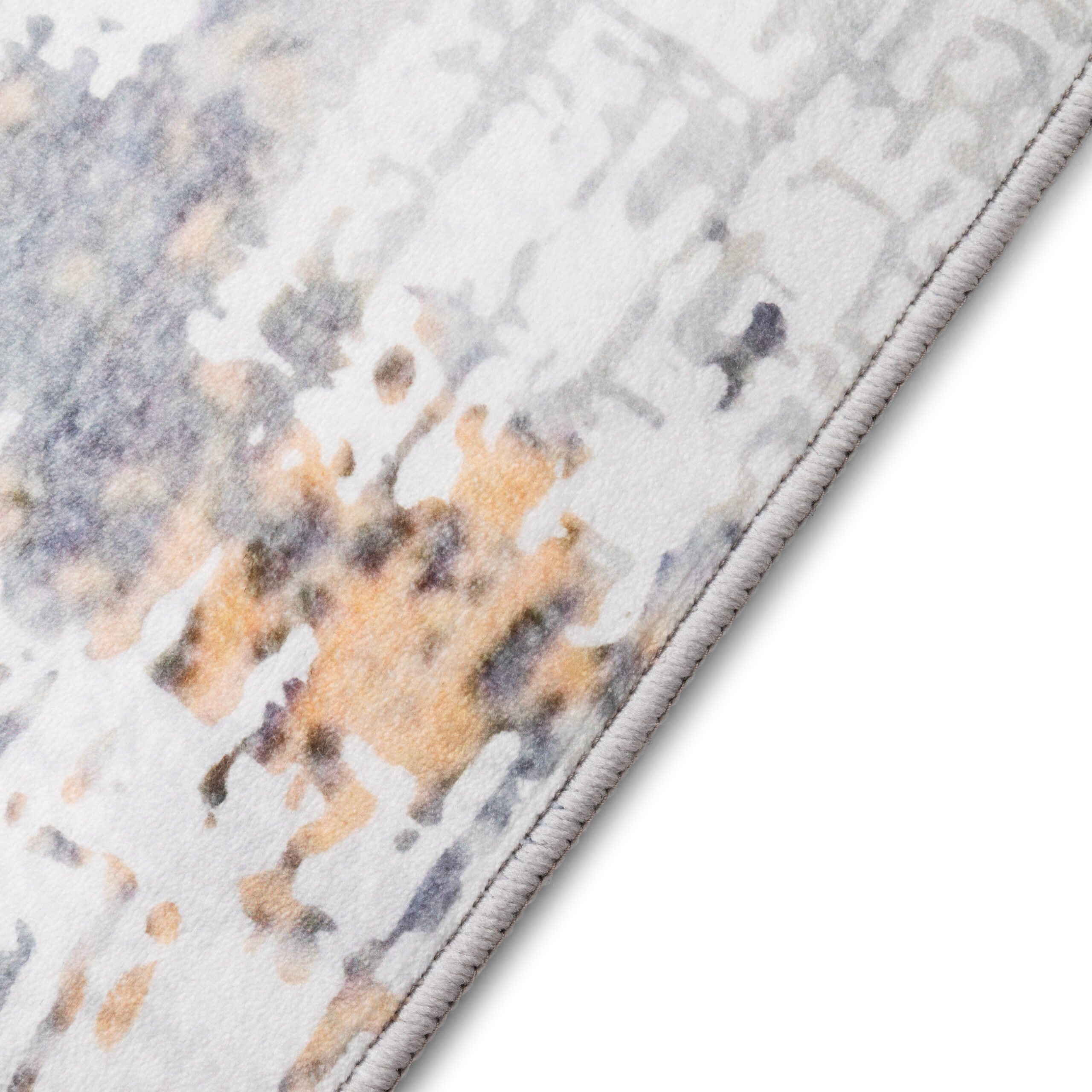 Teppich Ash Grau Rostfarben Rutschfest