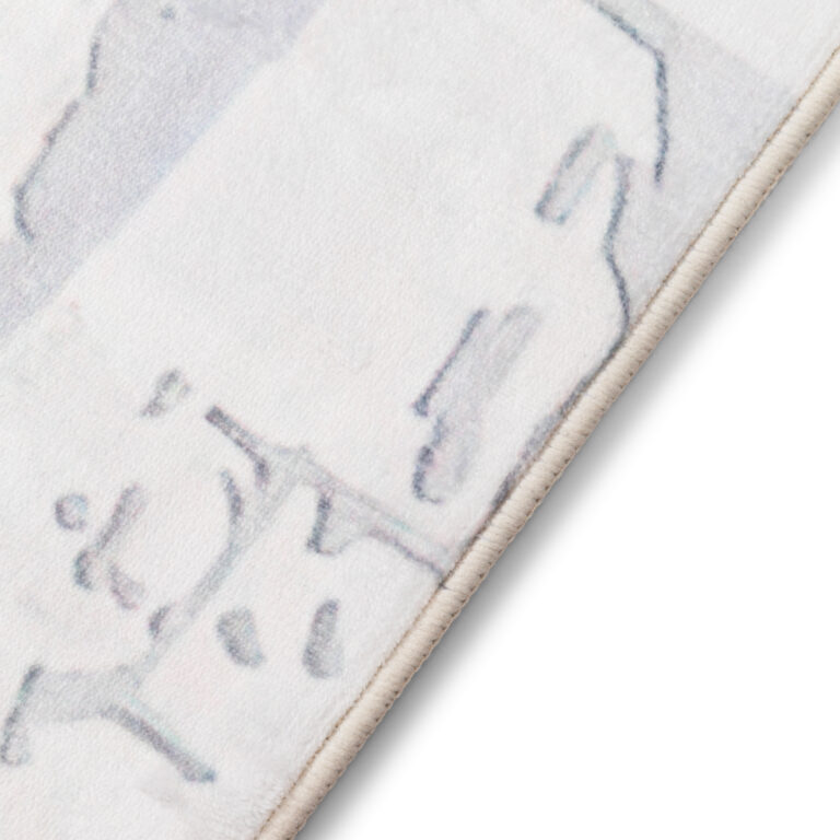 Teppich Ash Beige Creme Rutschfest