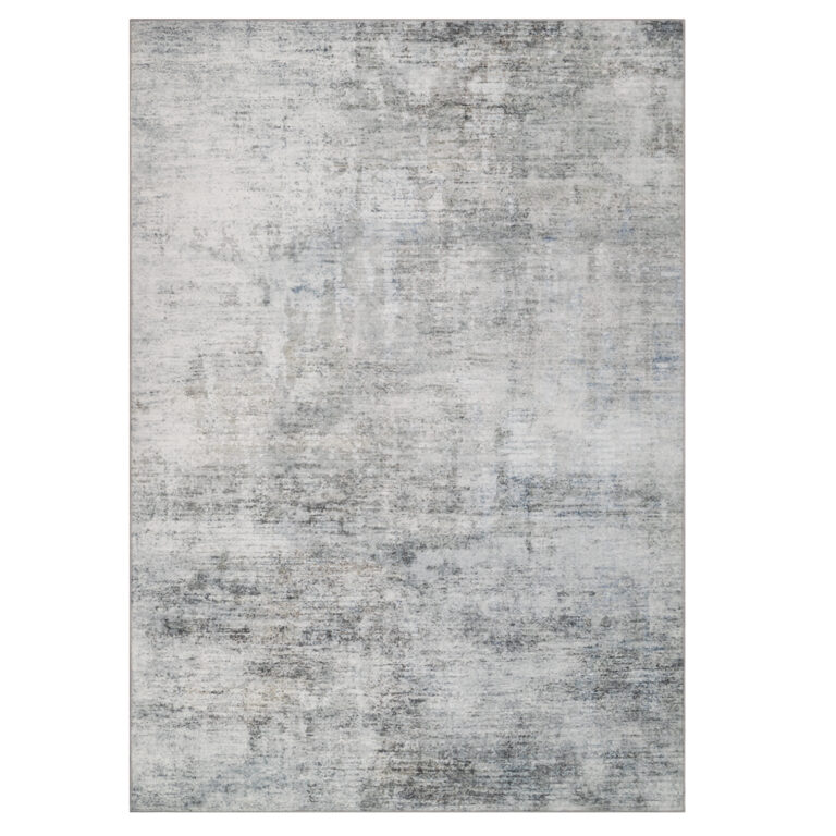 Teppich Ash Dunkelgrau Meliert Rutschfest